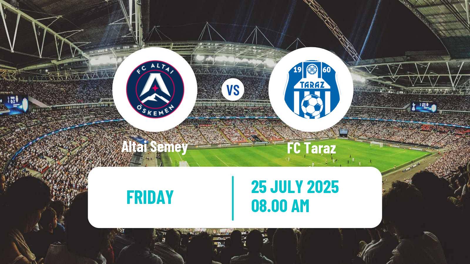 Soccer Kazakh First Division Altai Semey - Taraz
