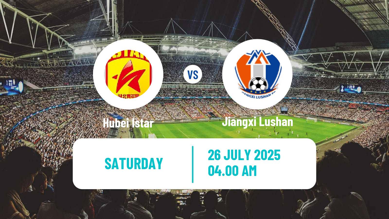 Soccer Chinese Yi League Hubei Istar - Jiangxi Lushan