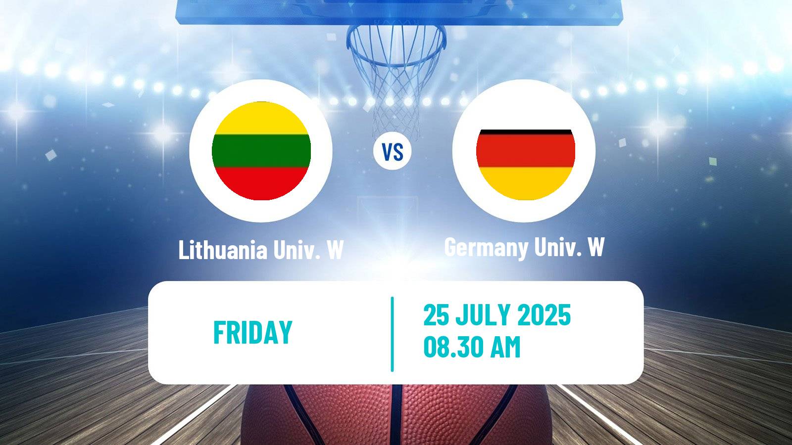 Basketball Universiade Basketball Women Lithuania Univ. W - Germany Univ. W