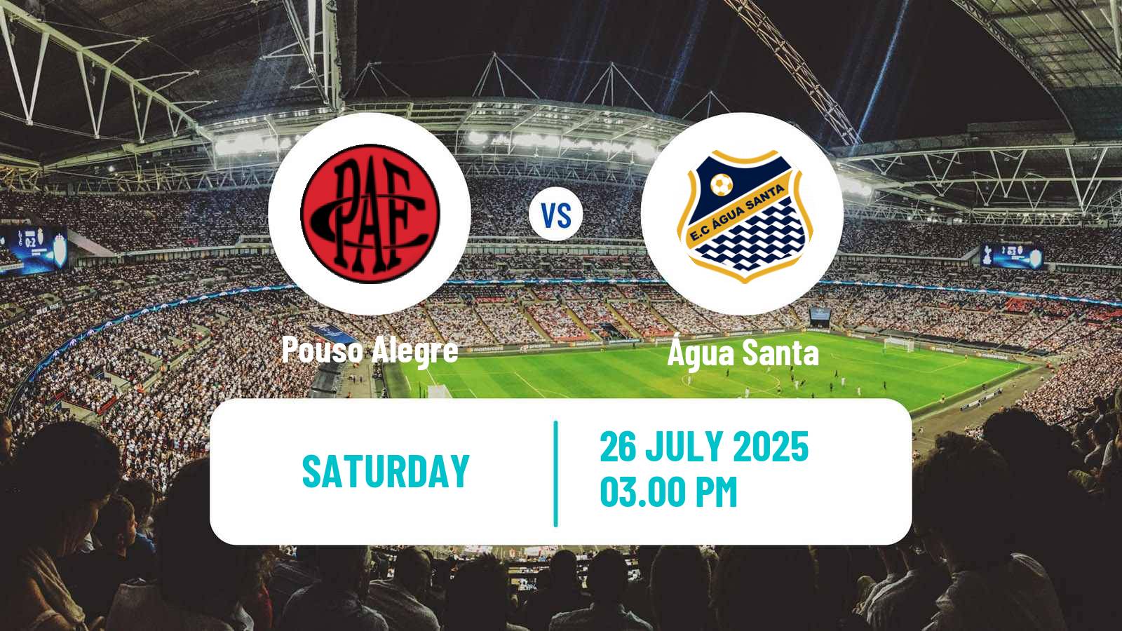Soccer Brazilian Serie D Pouso Alegre - Água Santa
