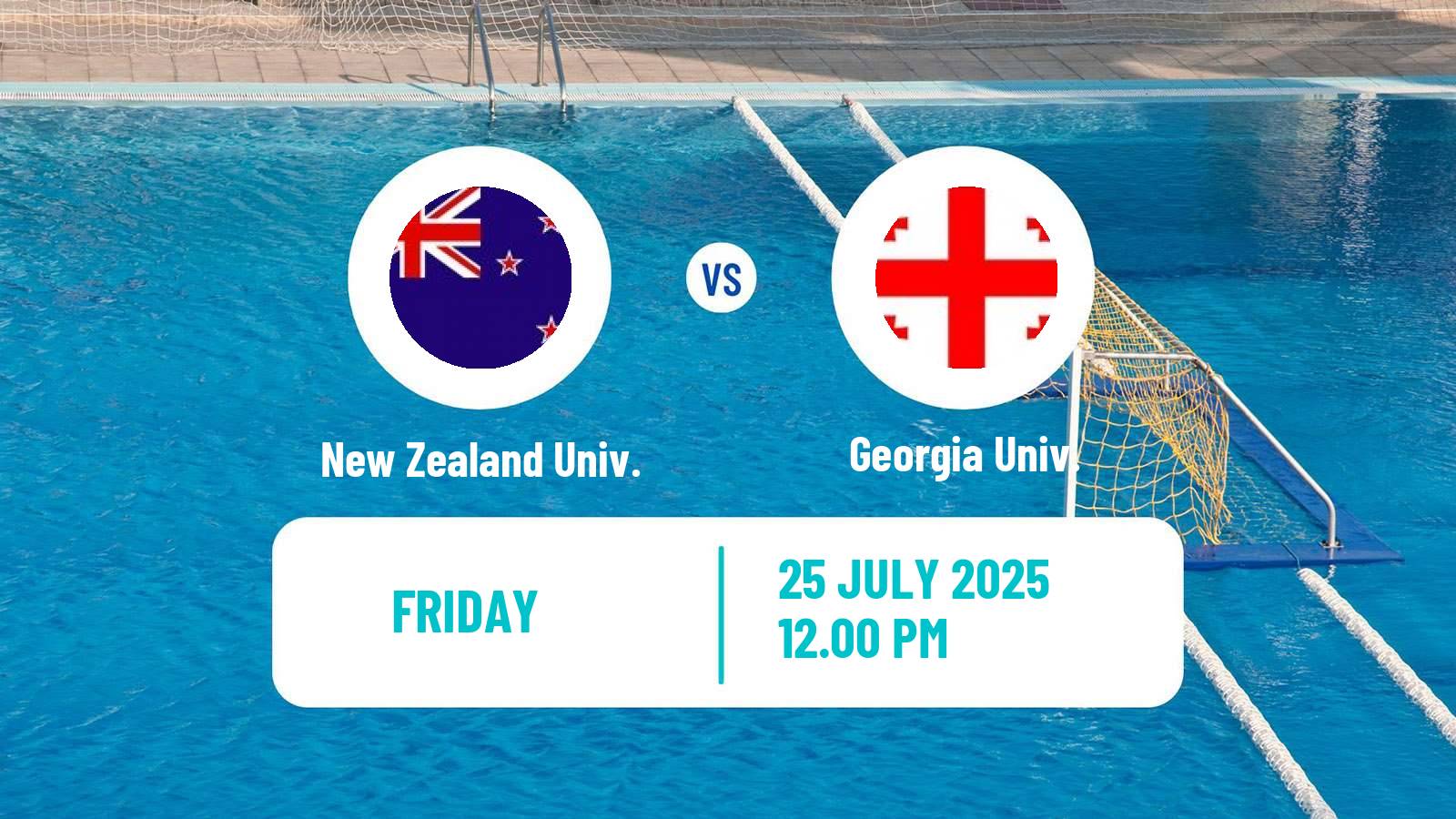 Water polo Universiade Water Polo New Zealand Univ. - Georgia Univ.