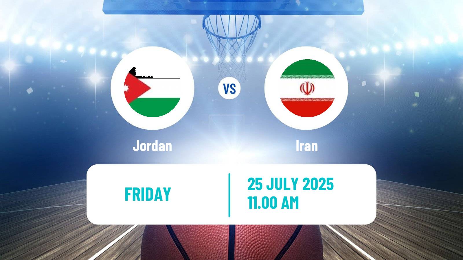 Basketball Friendly International Basketball Jordan - Iran