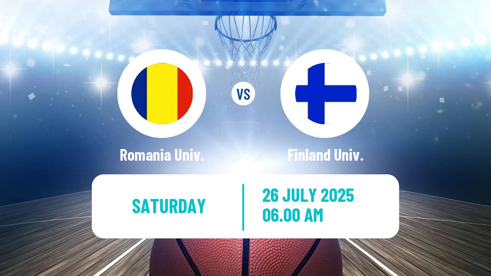 Basketball Universiade Basketball Romania Univ. - Finland Univ.