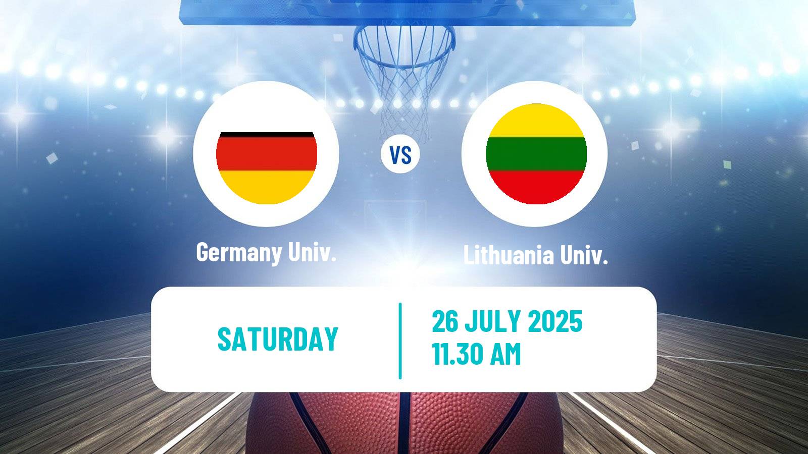 Basketball Universiade Basketball Germany Univ. - Lithuania Univ.