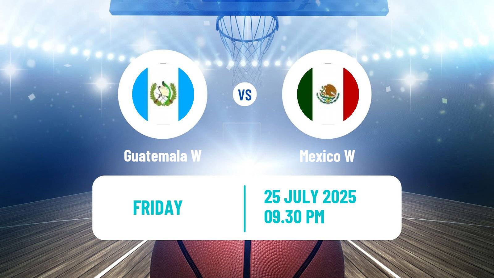 Basketball COCABA Championship Women Guatemala W - Mexico W