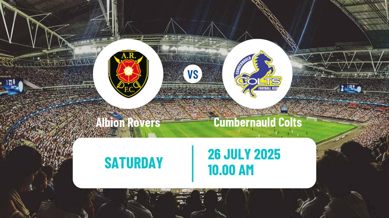 Soccer Scottish Lowland League Albion Rovers - Cumbernauld Colts
