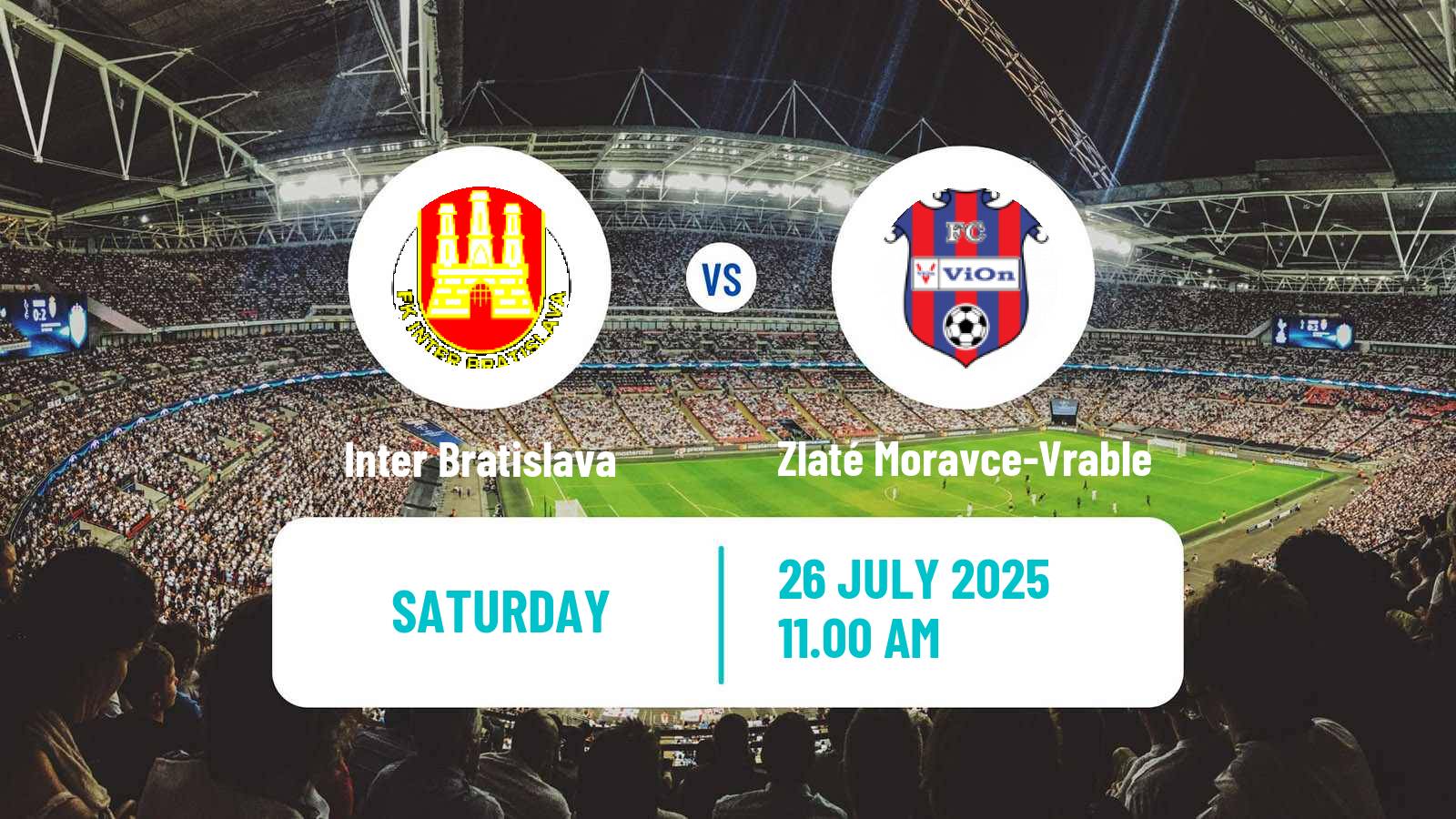 Soccer Slovak 2 Liga Inter Bratislava - Zlaté Moravce-Vrable