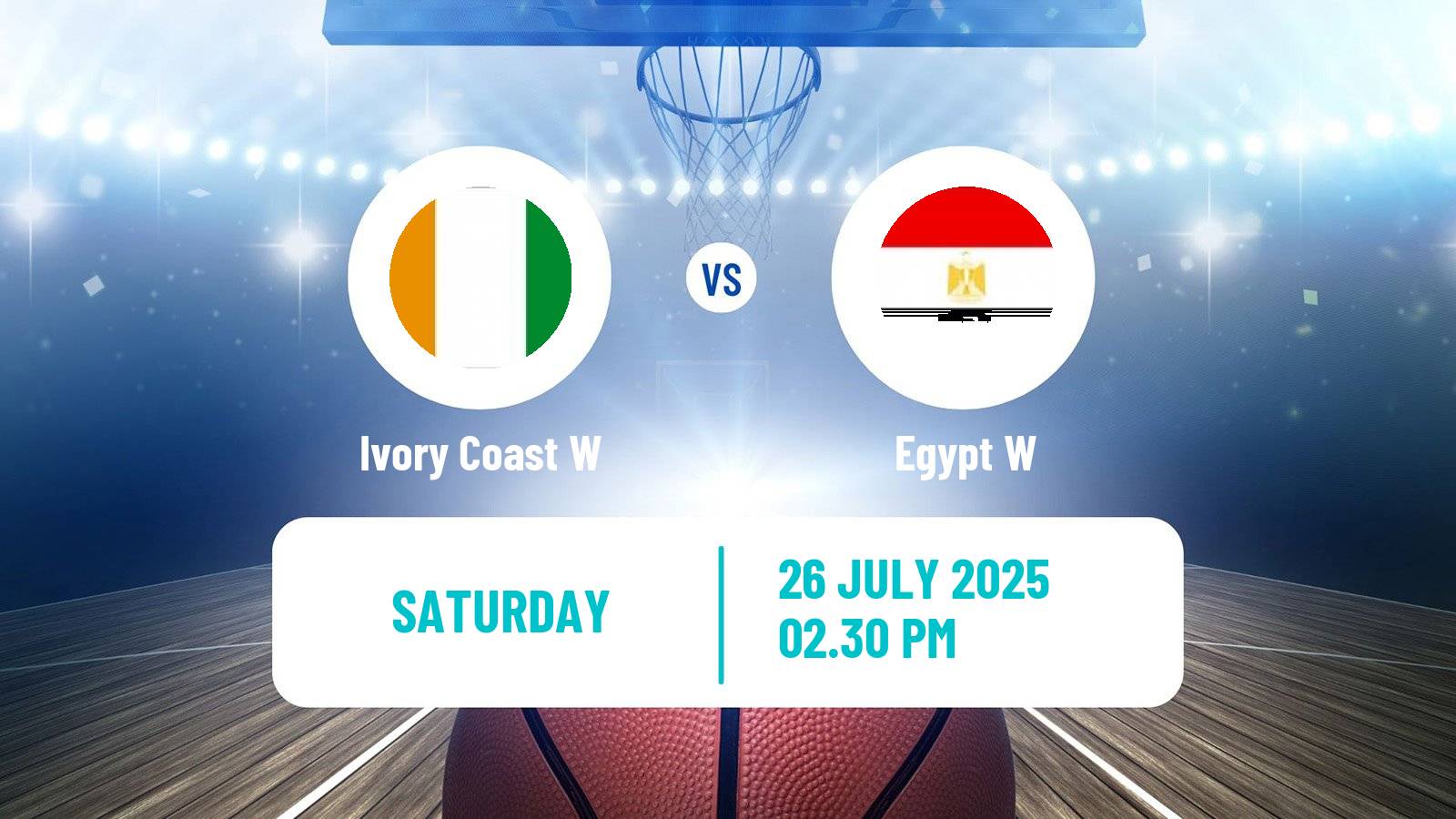 Basketball Afrobasket Women Ivory Coast W - Egypt W
