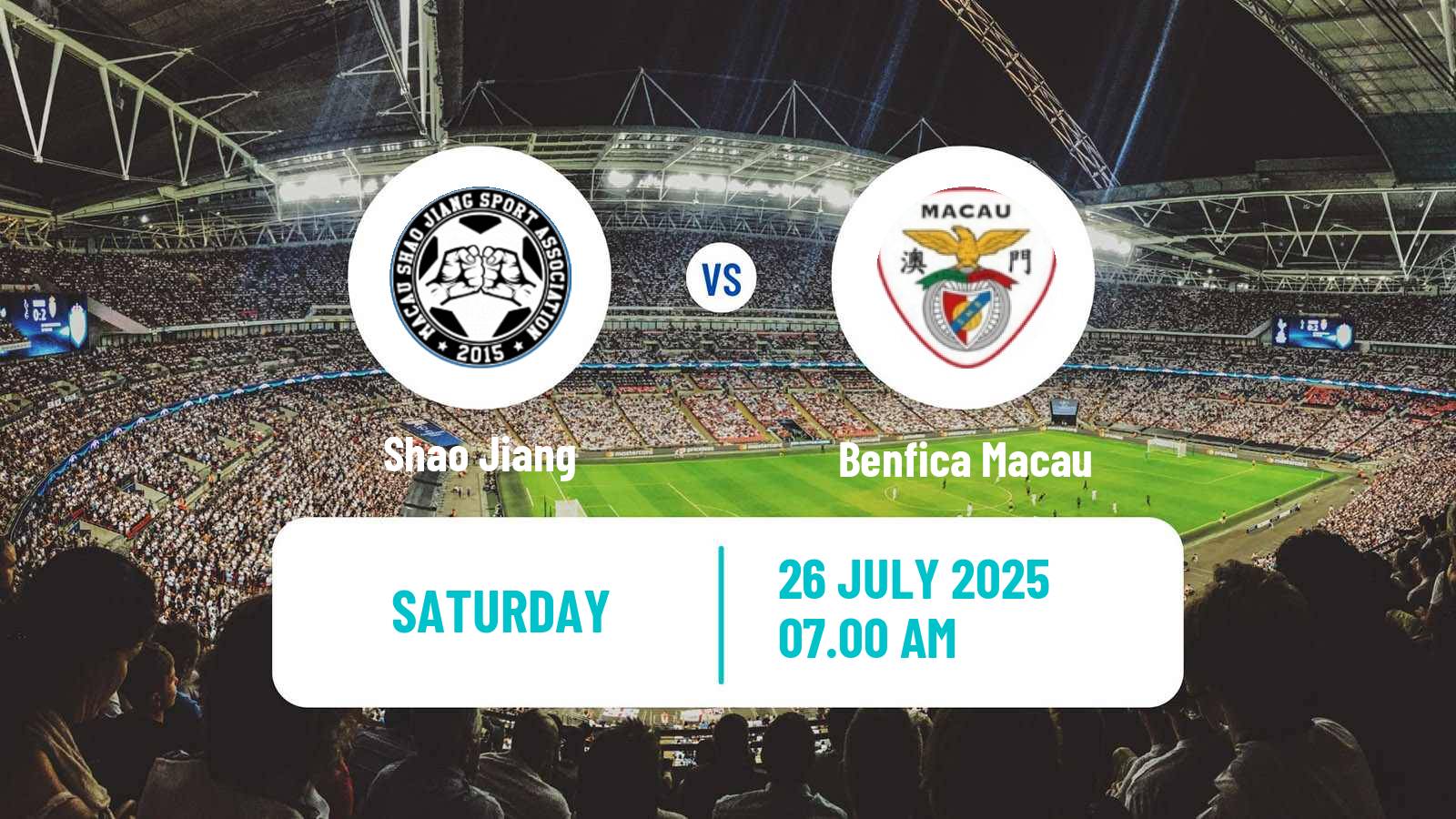 Soccer Macao Elite League Shao Jiang - Benfica Macau