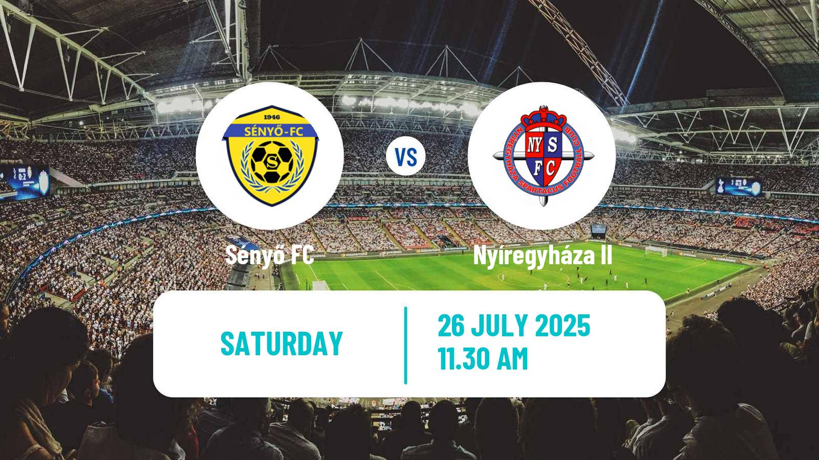 Soccer Hungarian NB III Northeast Sényő - Nyíregyháza II