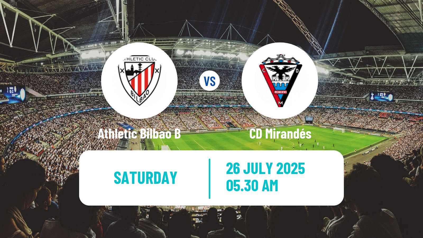 Soccer Club Friendly Athletic Bilbao B - Mirandés