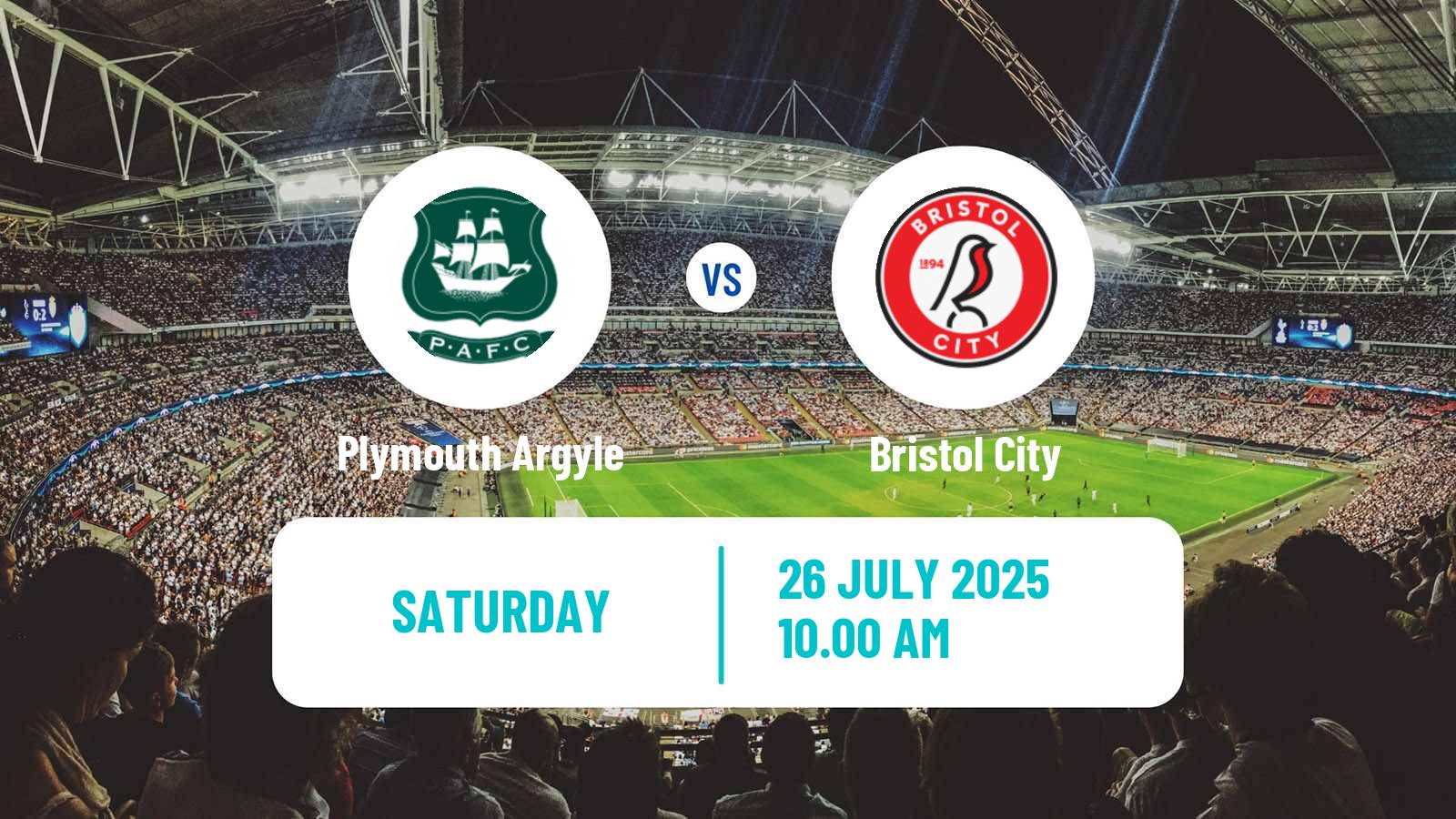 Soccer Club Friendly Plymouth Argyle - Bristol City