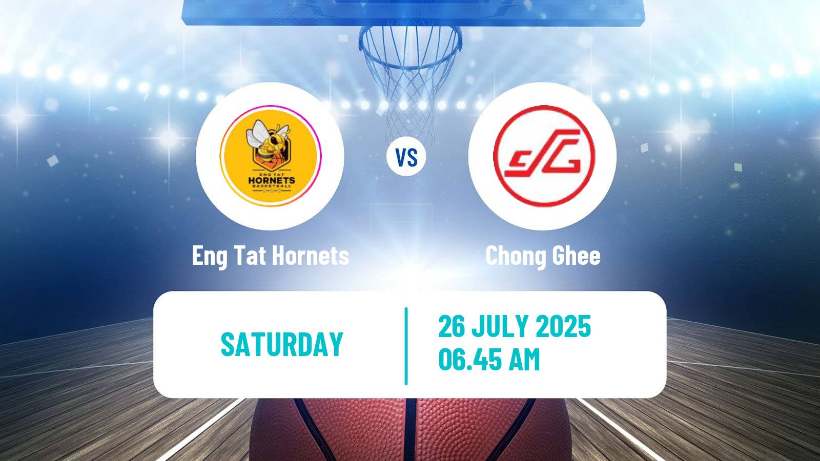 Basketball Singapore NBL Eng Tat Hornets - Chong Ghee