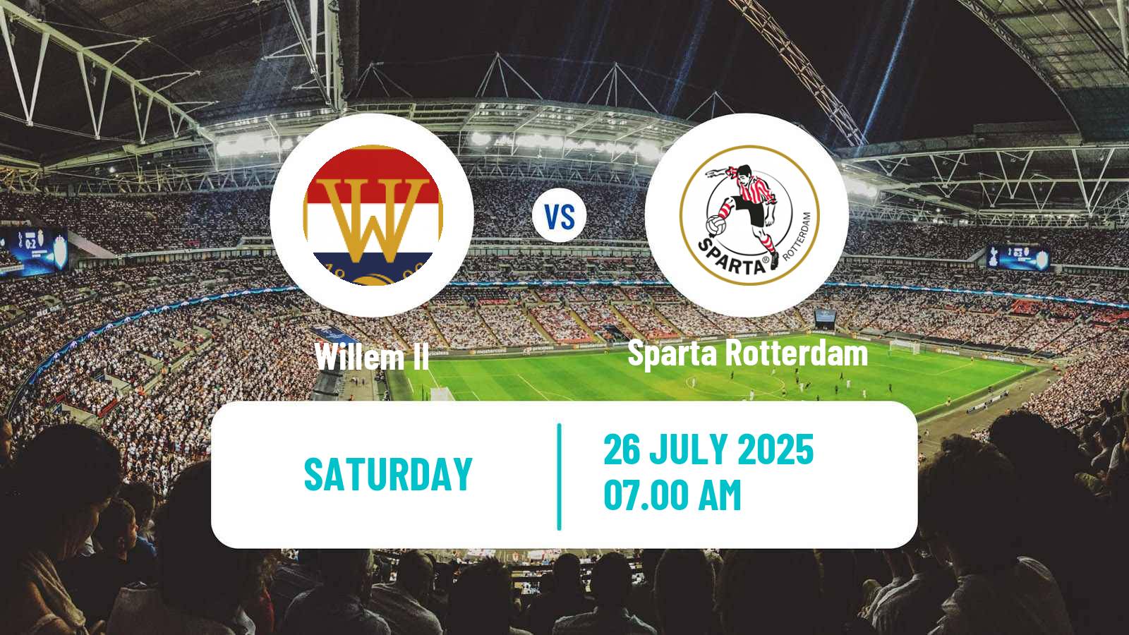 Soccer Club Friendly Willem II - Sparta Rotterdam