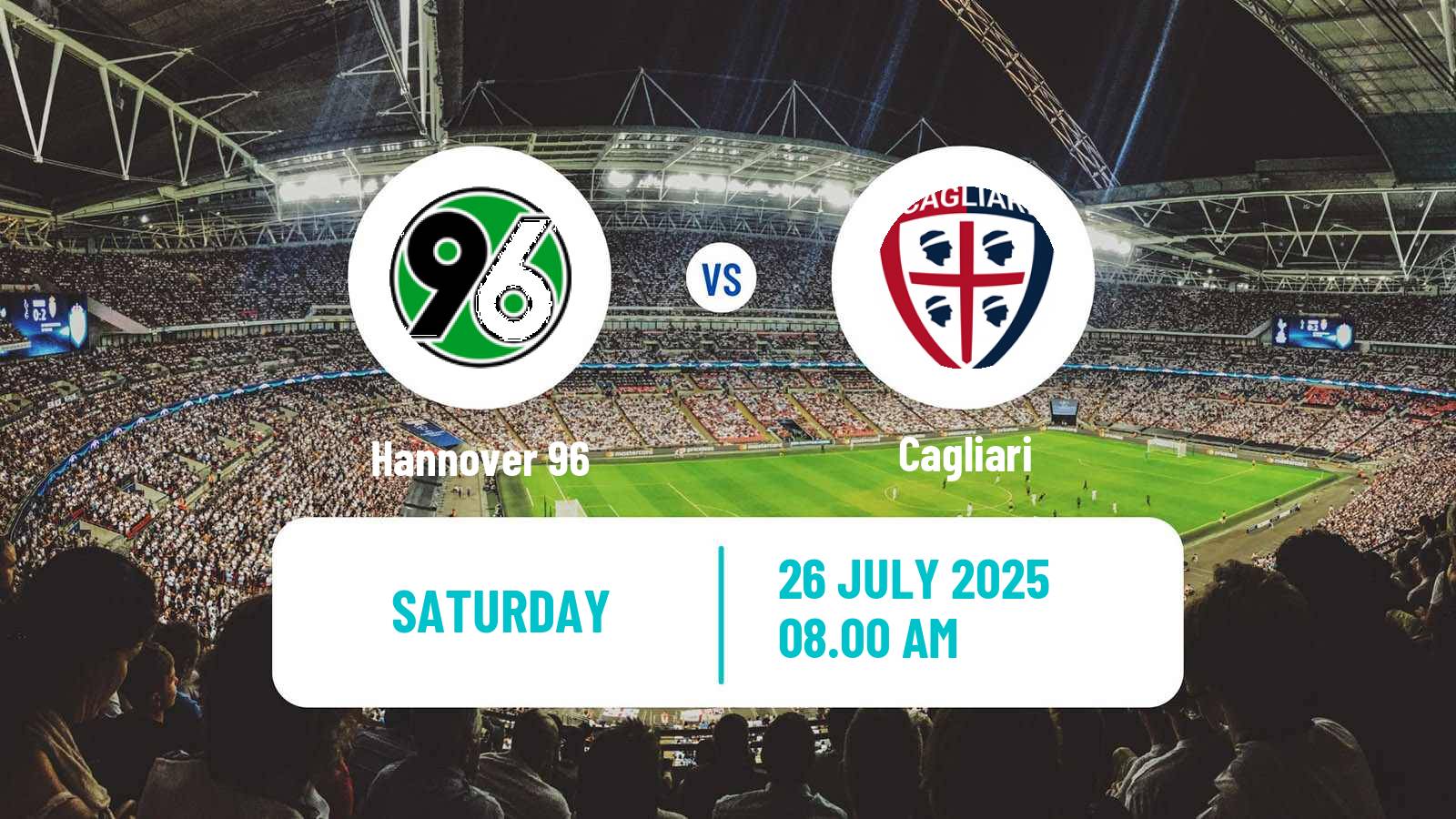 Soccer Club Friendly Hannover - Cagliari