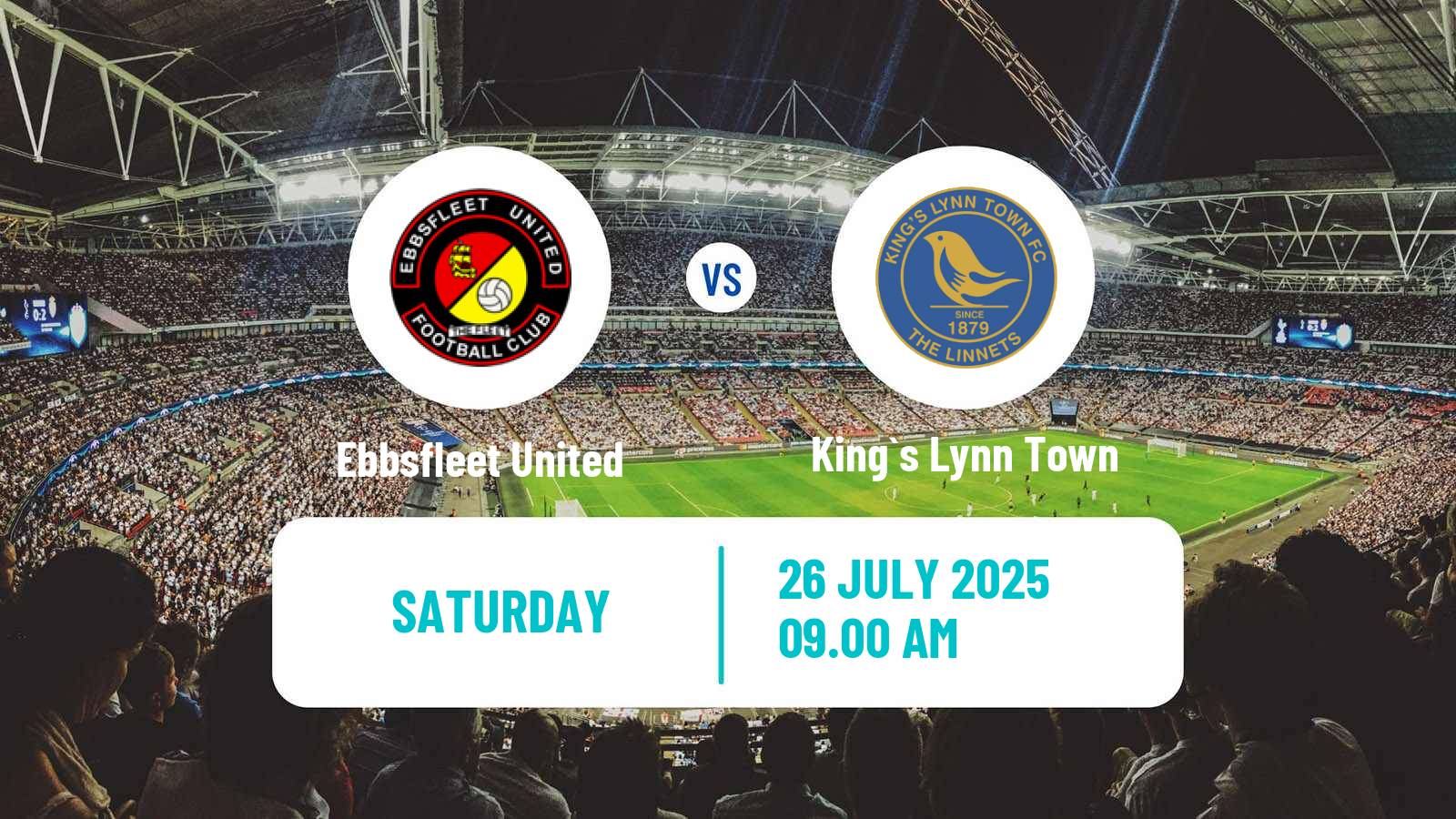 Soccer Club Friendly Ebbsfleet United - King`s Lynn Town