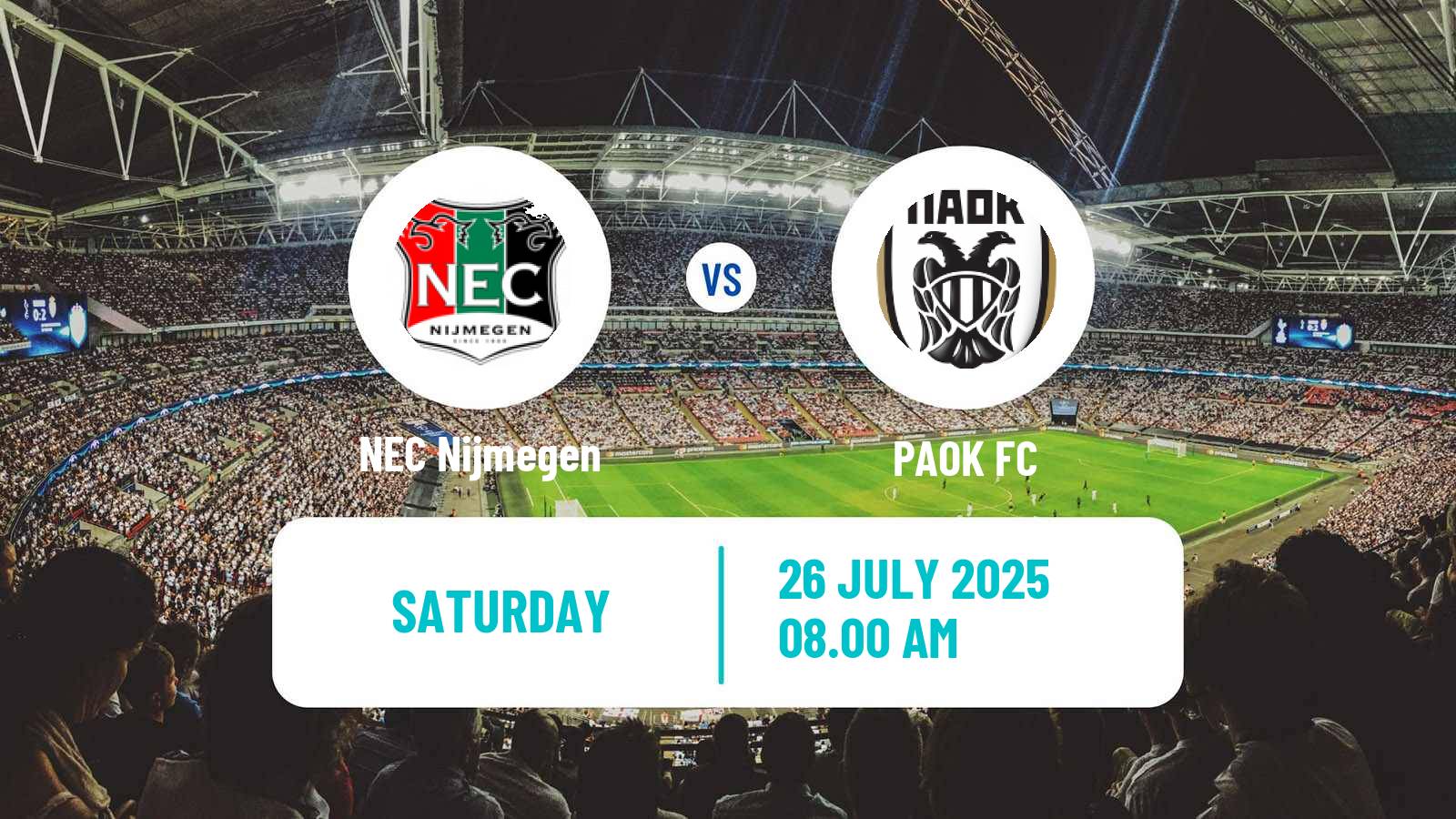 Soccer Club Friendly NEC Nijmegen - PAOK