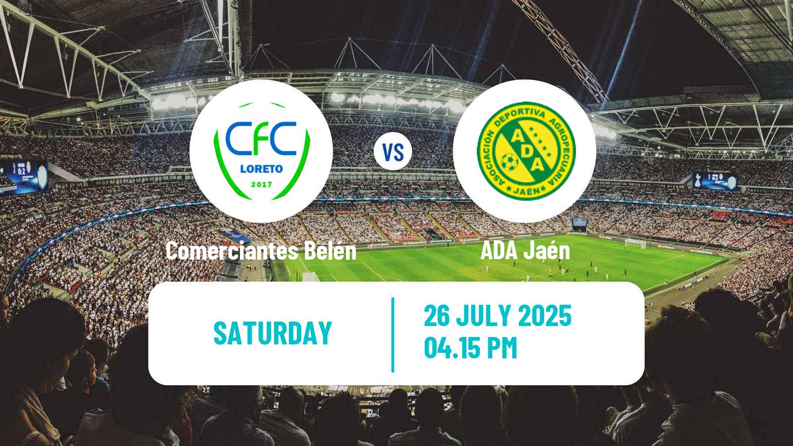 Soccer Peruvian Liga 2 Comerciantes Belén - ADA Jaén