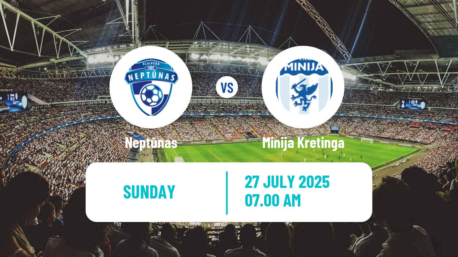 Soccer Lithuanian Division 2 Neptūnas - Minija Kretinga
