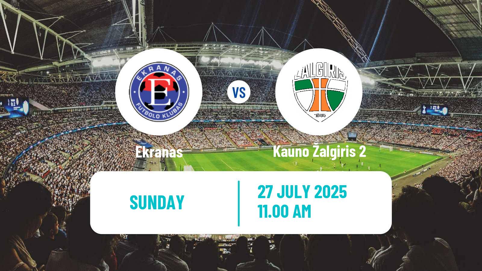 Soccer Lithuanian Division 2 Ekranas - Kauno Žalgiris 2