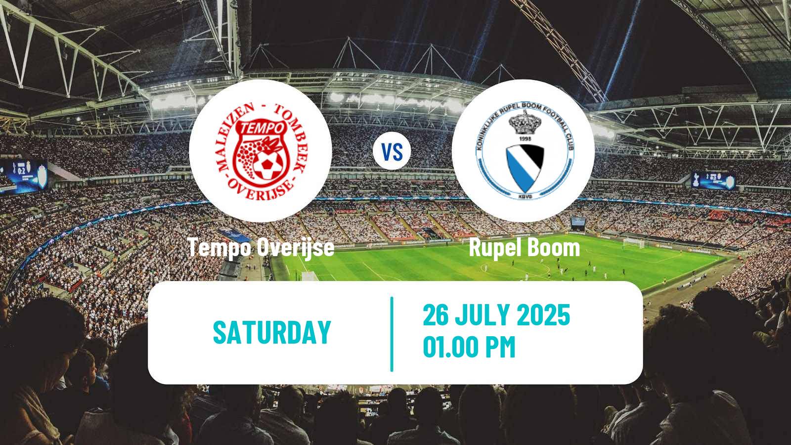 Soccer Club Friendly Tempo Overijse - Rupel Boom