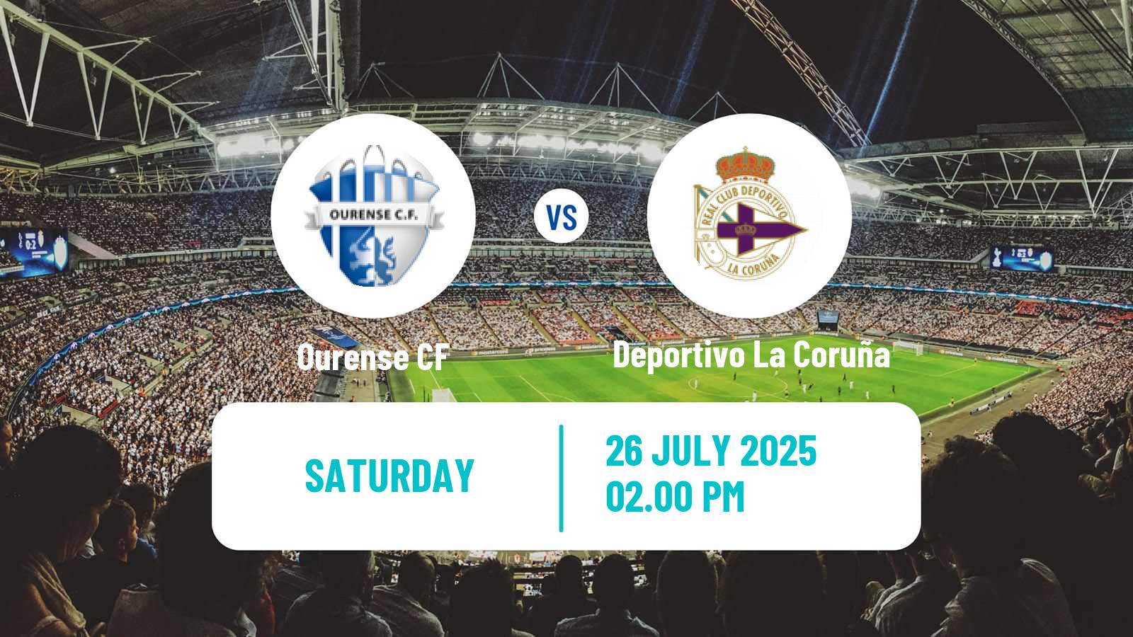 Soccer Club Friendly Ourense CF - Deportivo La Coruña
