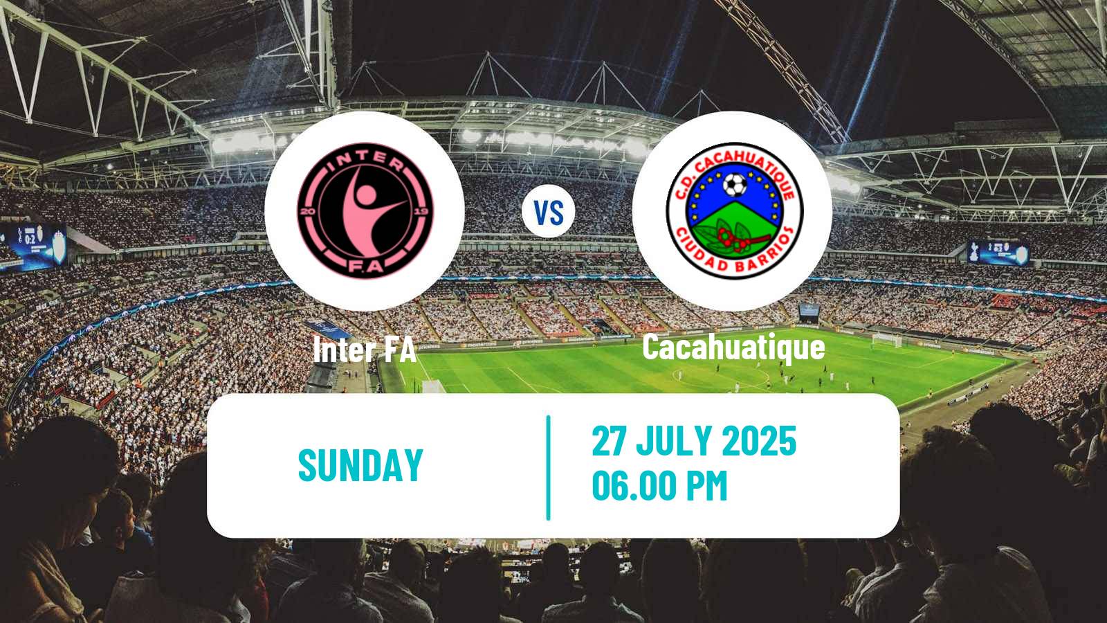 Soccer El Salvador Primera Division Inter FA - Cacahuatique