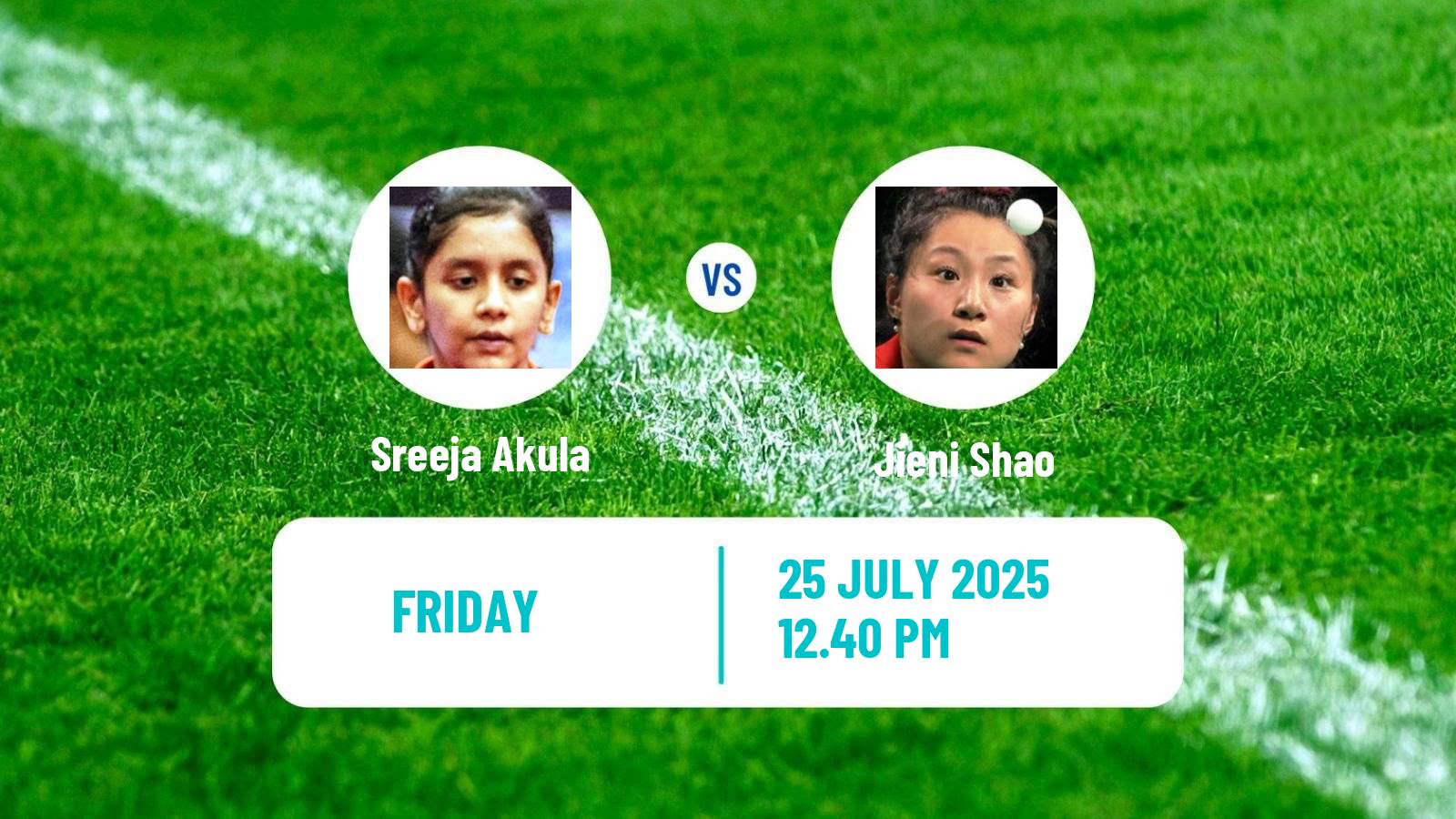 Table tennis Wtt Contender Lagos Women Sreeja Akula - Jieni Shao