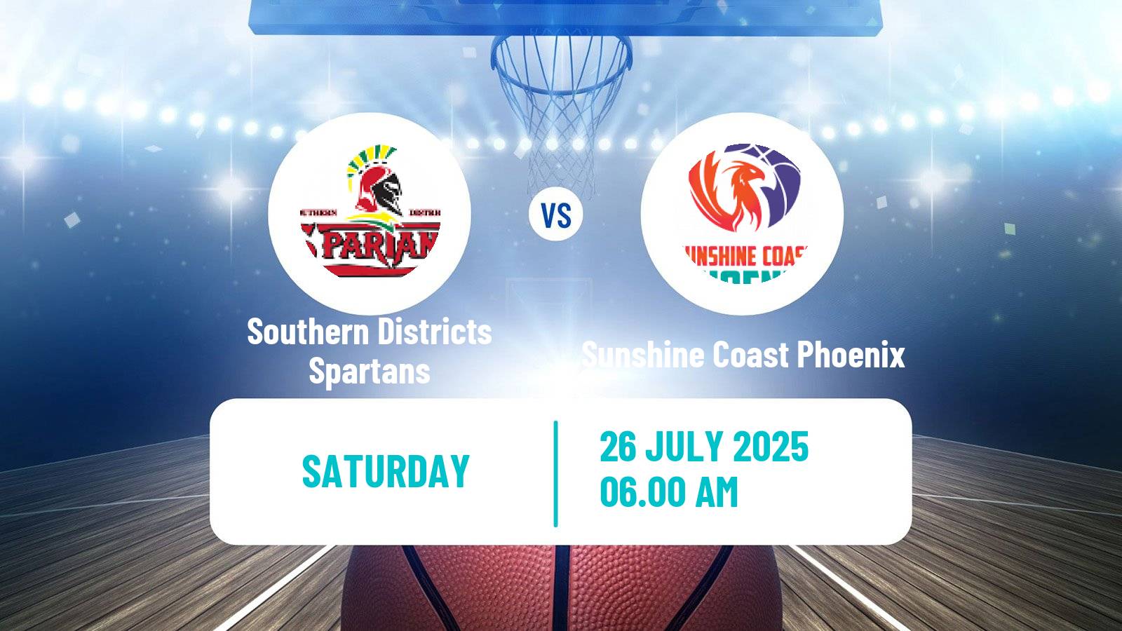 Basketball Australian NBL1 North Southern Districts Spartans - Sunshine Coast Phoenix