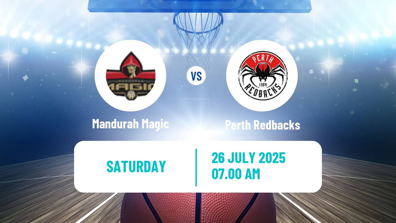 Basketball Australian NBL1 West Mandurah Magic - Perth Redbacks