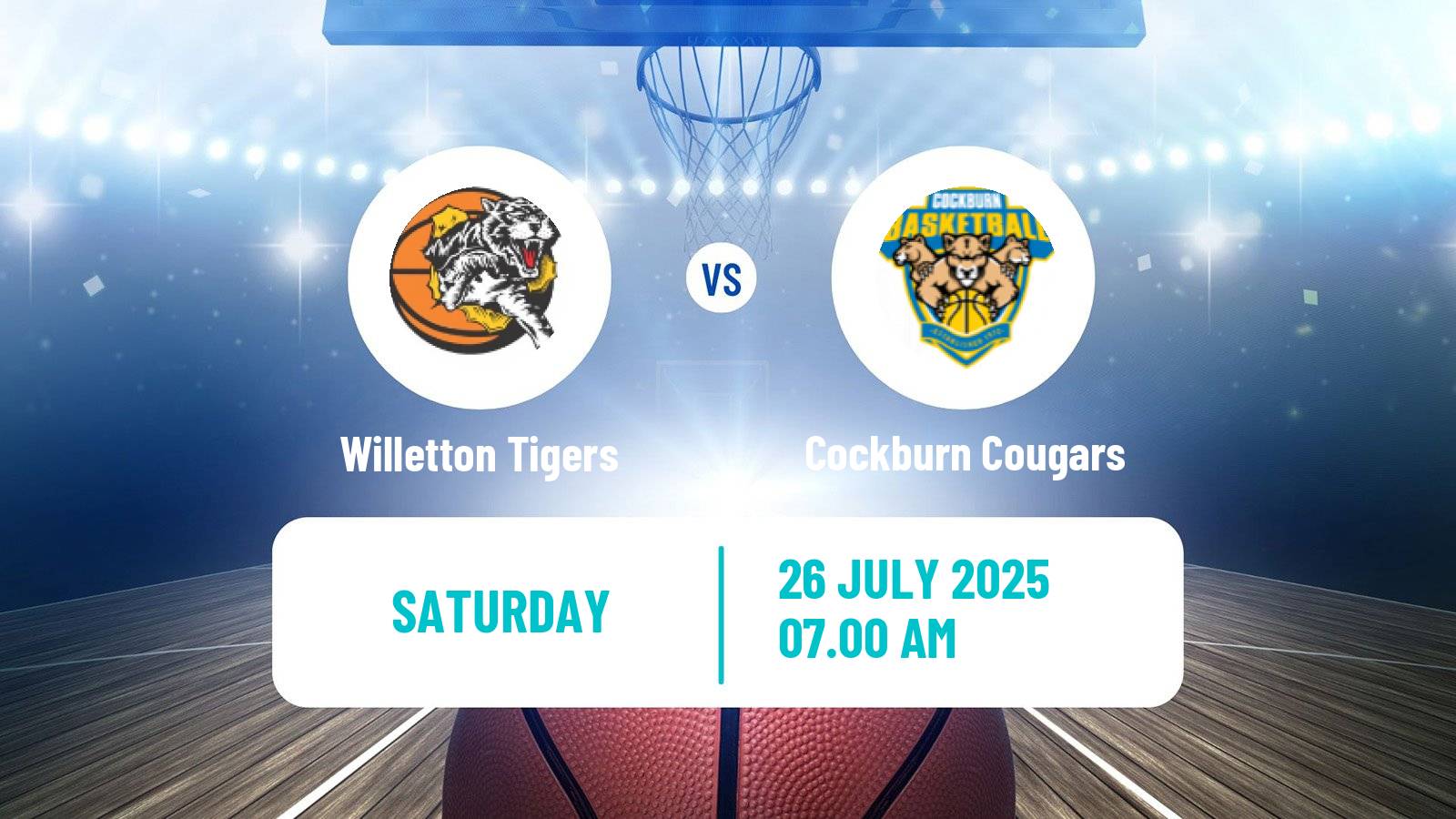 Basketball Australian NBL1 West Willetton Tigers - Cockburn Cougars