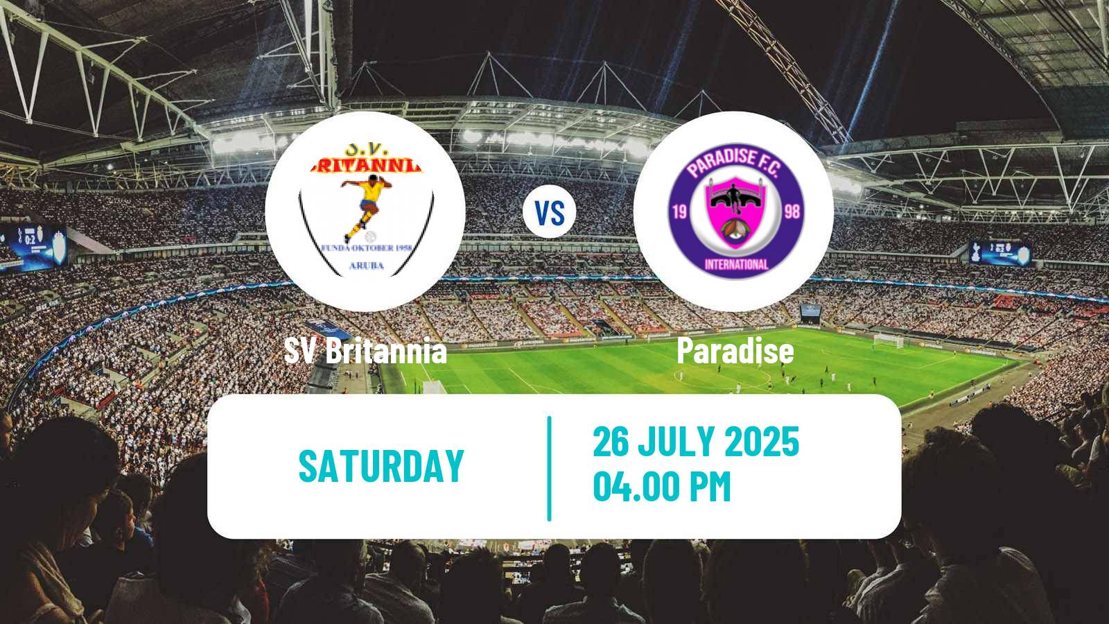 Soccer CONCACAF Caribbean Shield Britannia - Paradise