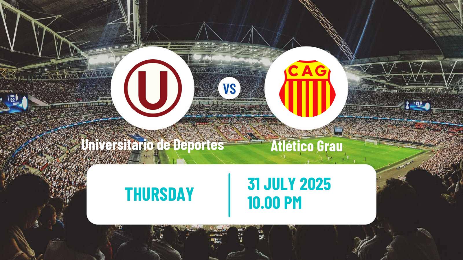 Soccer Peruvian Liga 1 Universitario de Deportes - Atlético Grau