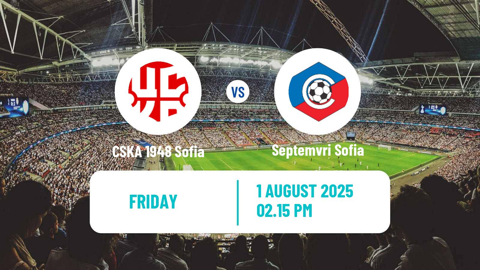 Soccer Bulgarian Parva Liga CSKA 1948 Sofia - Septemvri Sofia