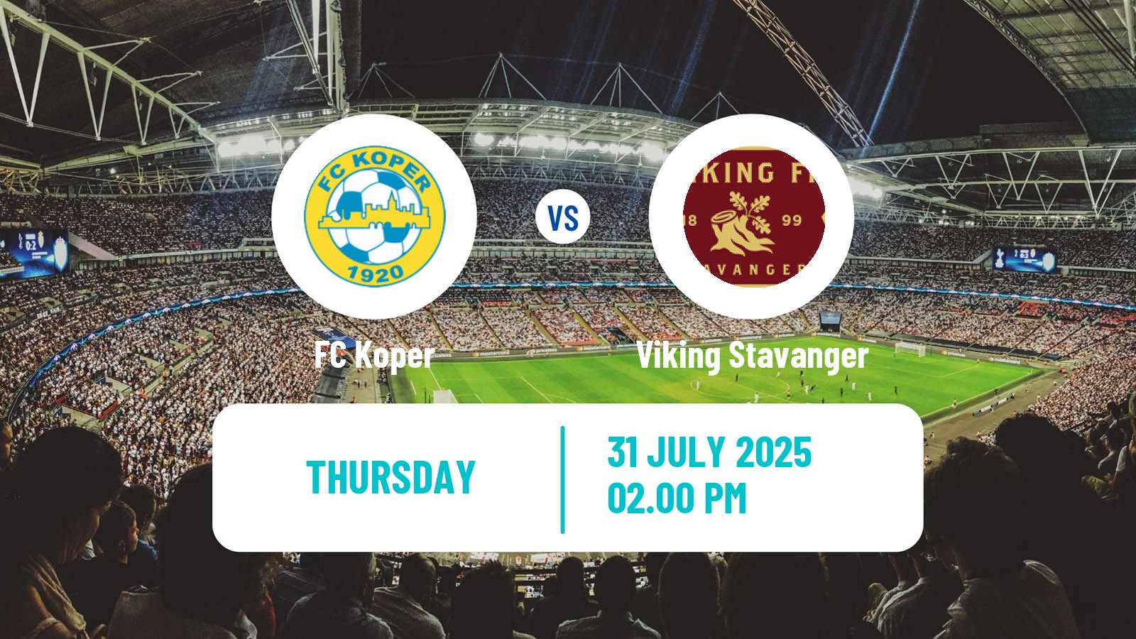 Soccer UEFA Europa Conference League Koper - Viking Stavanger