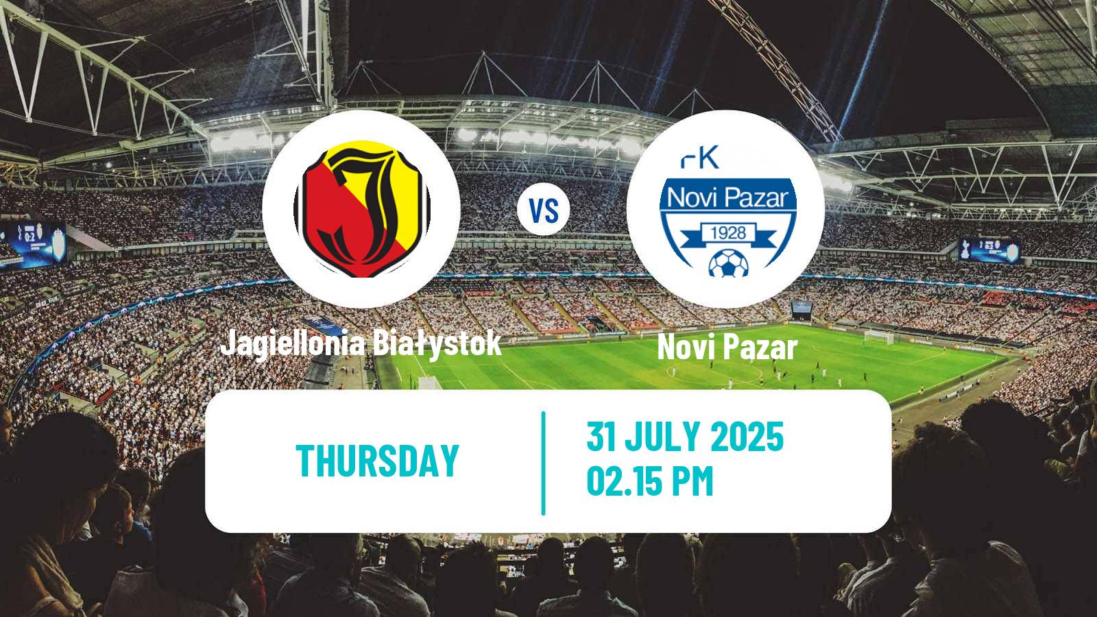 Soccer UEFA Europa Conference League Jagiellonia Białystok - Novi Pazar