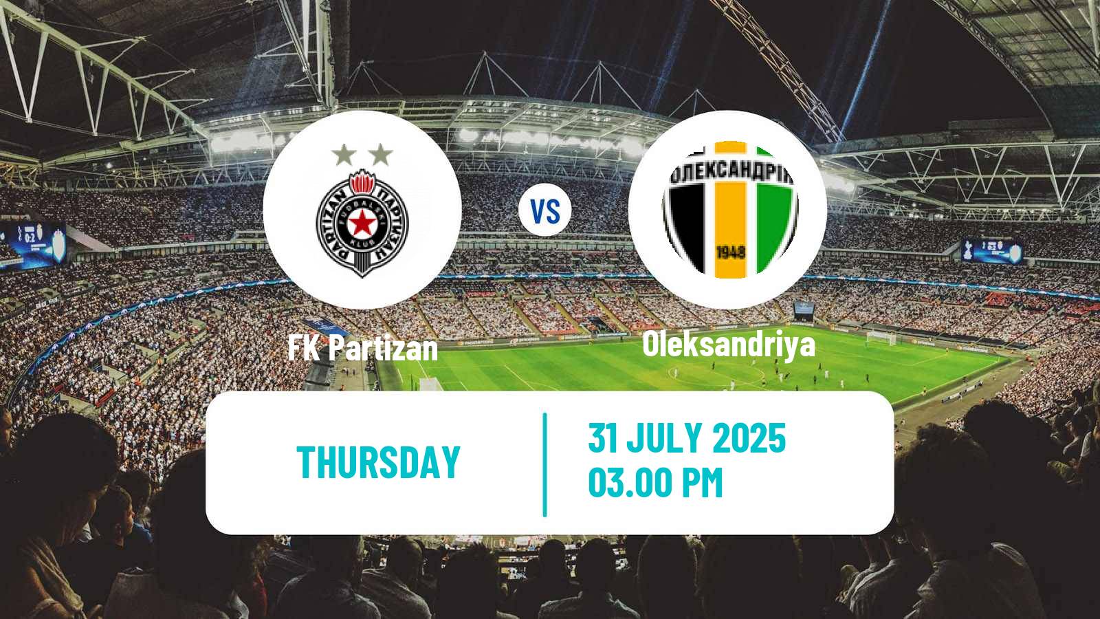 Soccer UEFA Europa Conference League Partizan - Oleksandriya