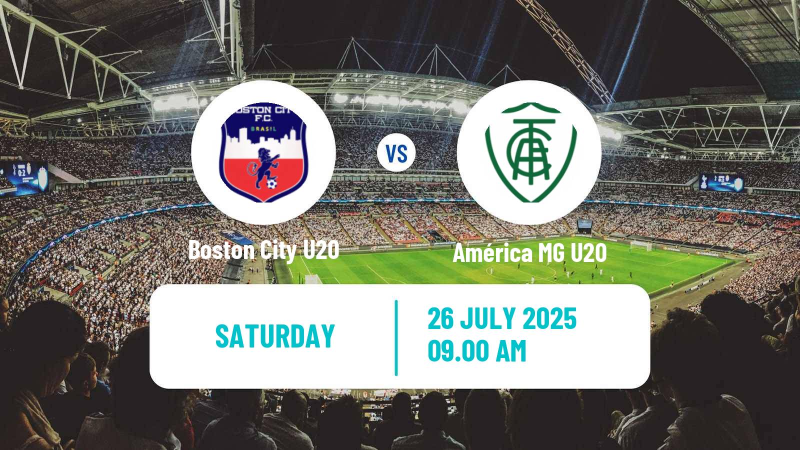 Soccer Brazilian Mineiro U20 Boston City U20 - América MG U20