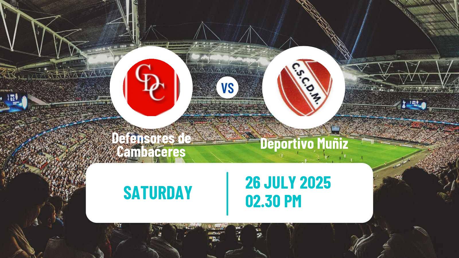 Soccer Argentinian Primera C Defensores de Cambaceres - Deportivo Muñiz