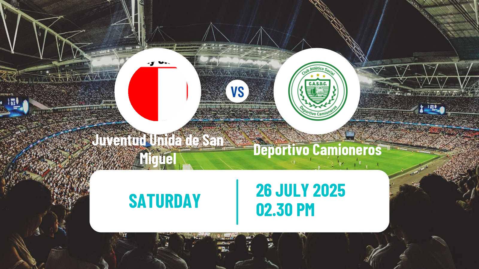Soccer Argentinian Primera C Juventud Unida de San Miguel - Deportivo Camioneros