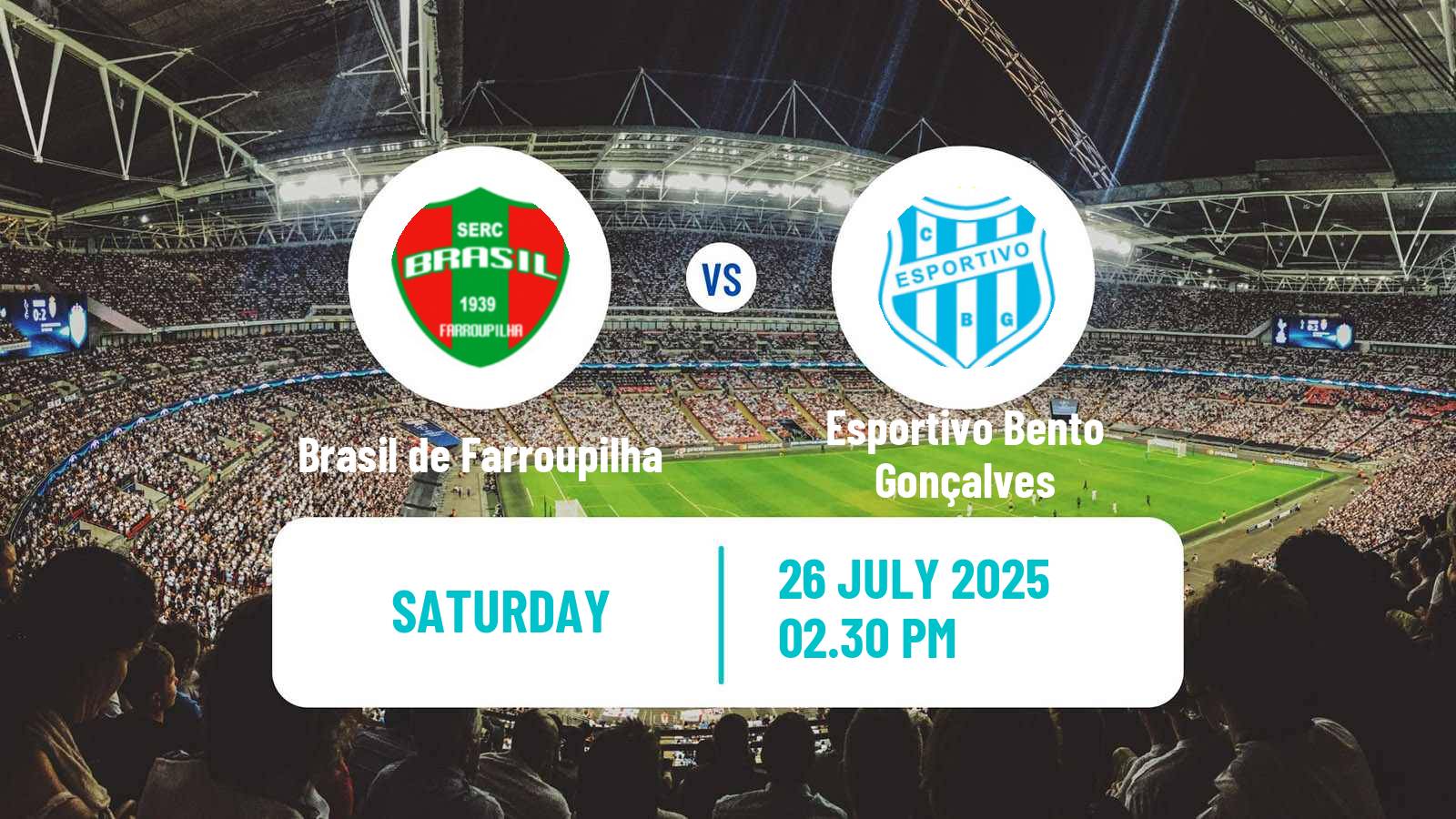 Soccer Brazilian Campeonato Gaucho 2 Brasil de Farroupilha - Esportivo Bento Gonçalves