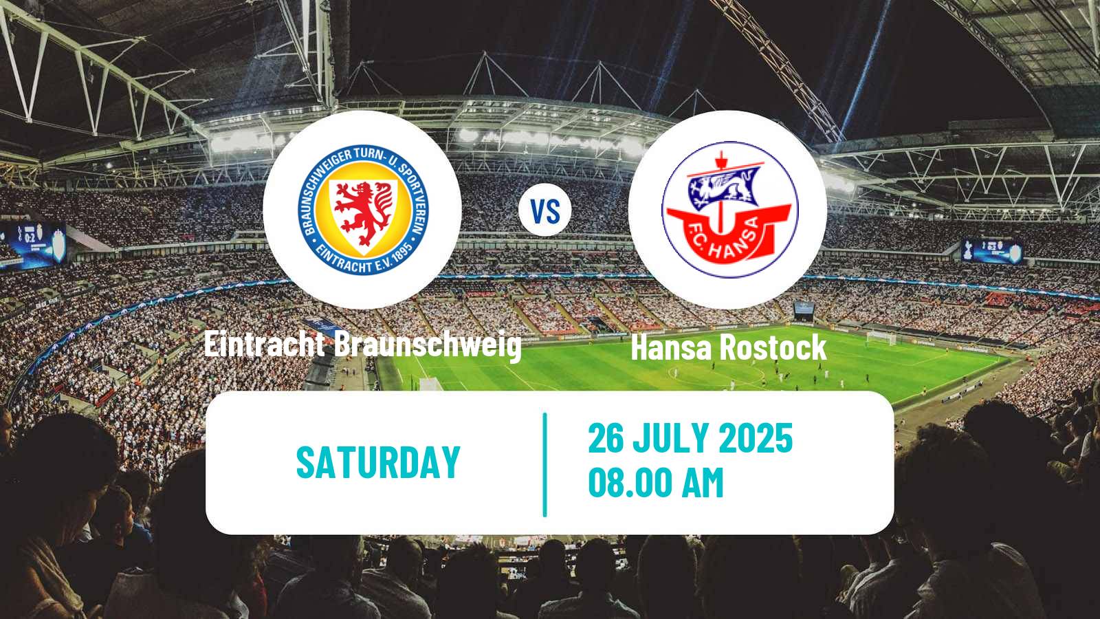 Soccer Club Friendly Eintracht Braunschweig - Hansa Rostock