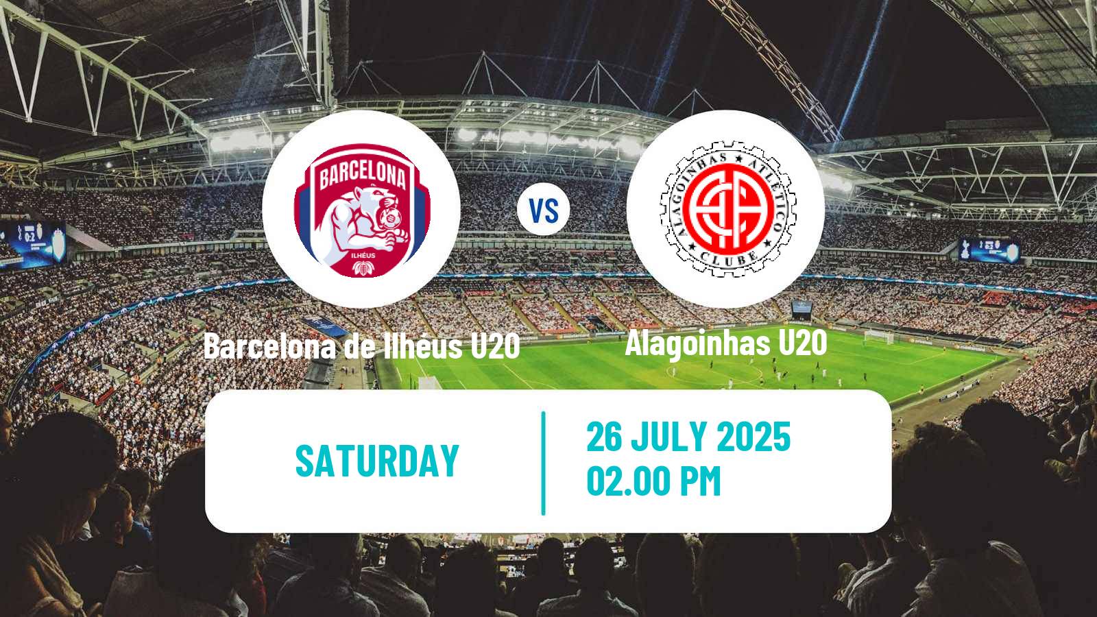 Soccer Brazilian Baiano U20 Barcelona de Ilhéus U20 - Alagoinhas U20