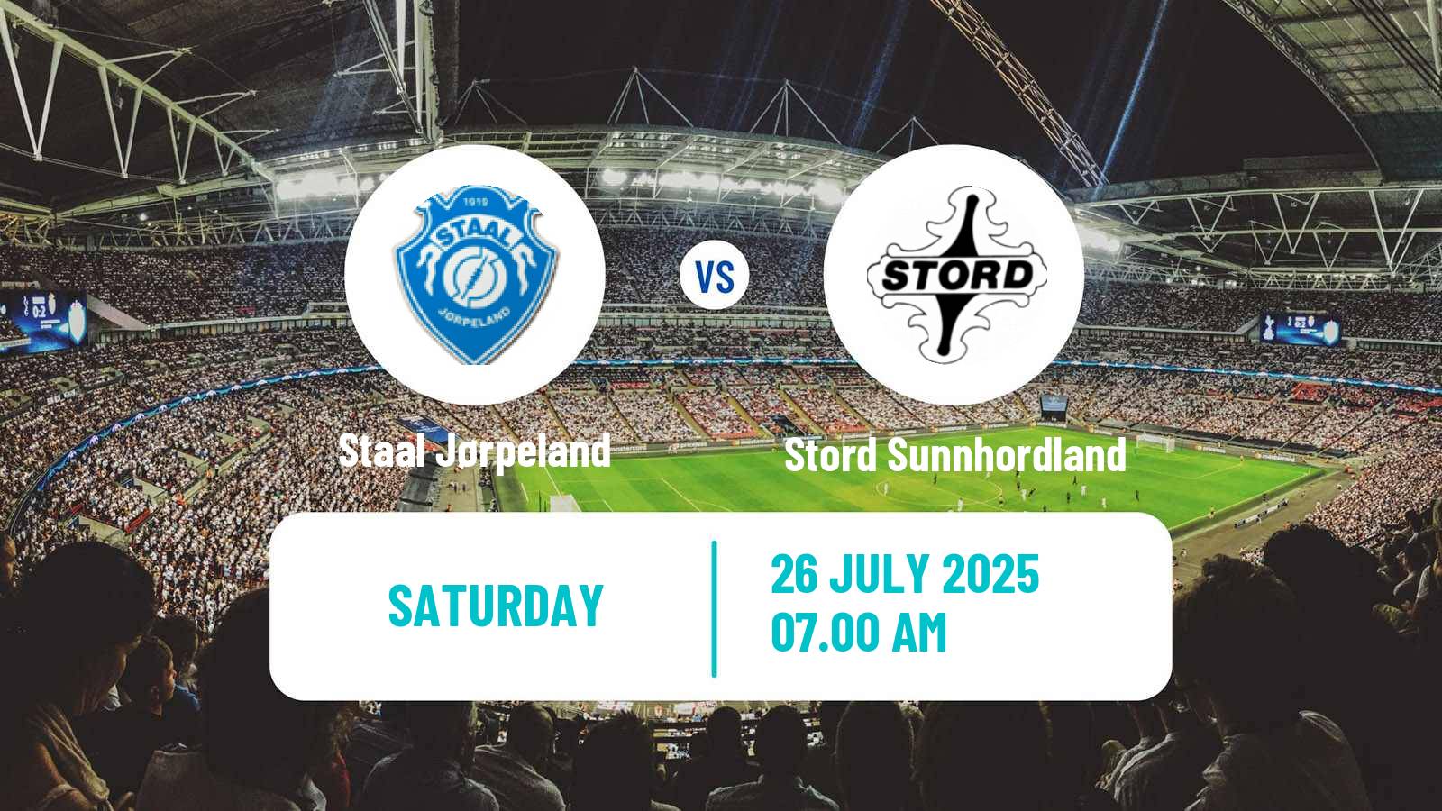 Soccer Norwegian Division 3 - Group 5 Staal Jørpeland - Stord Sunnhordland