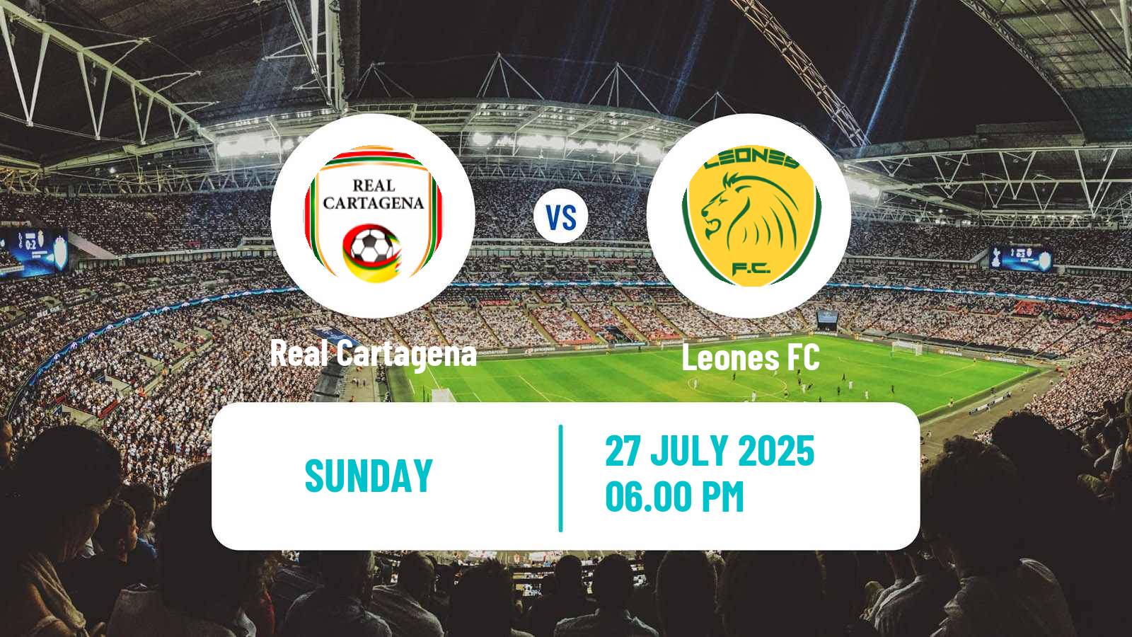 Soccer Colombian Primera B Real Cartagena - Leones