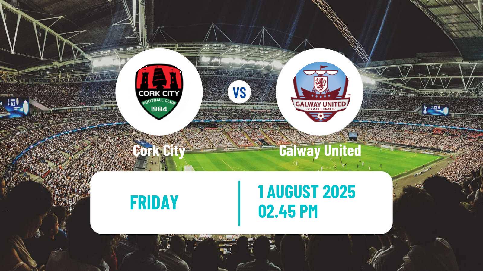 Soccer Irish Premier Division Cork City - Galway United
