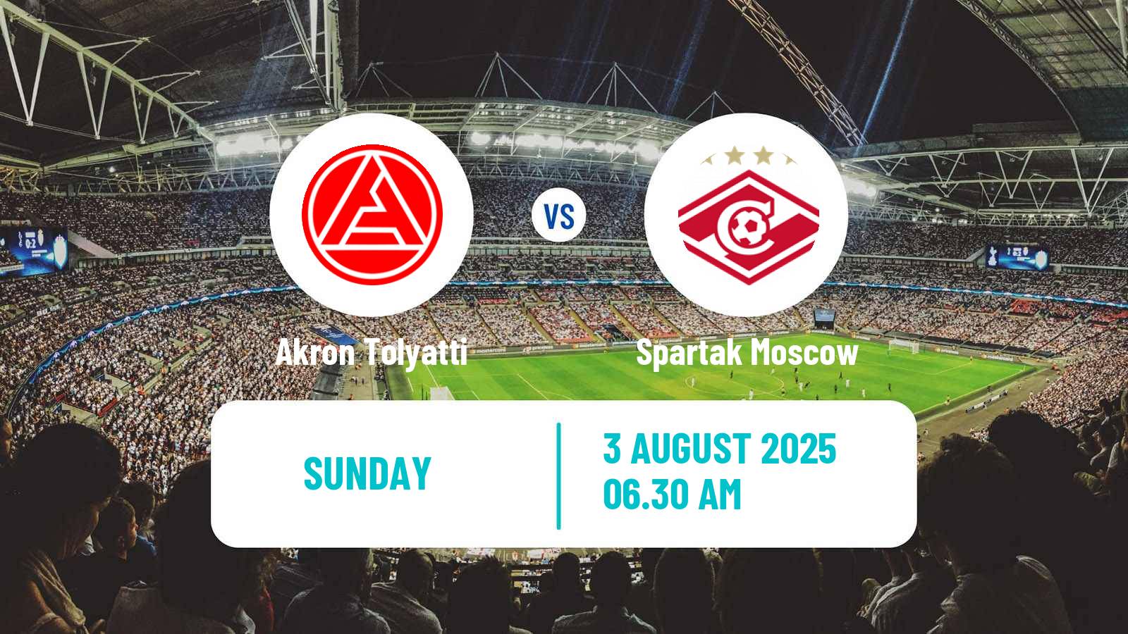 Soccer Russian Premier League Akron Tolyatti - Spartak Moscow