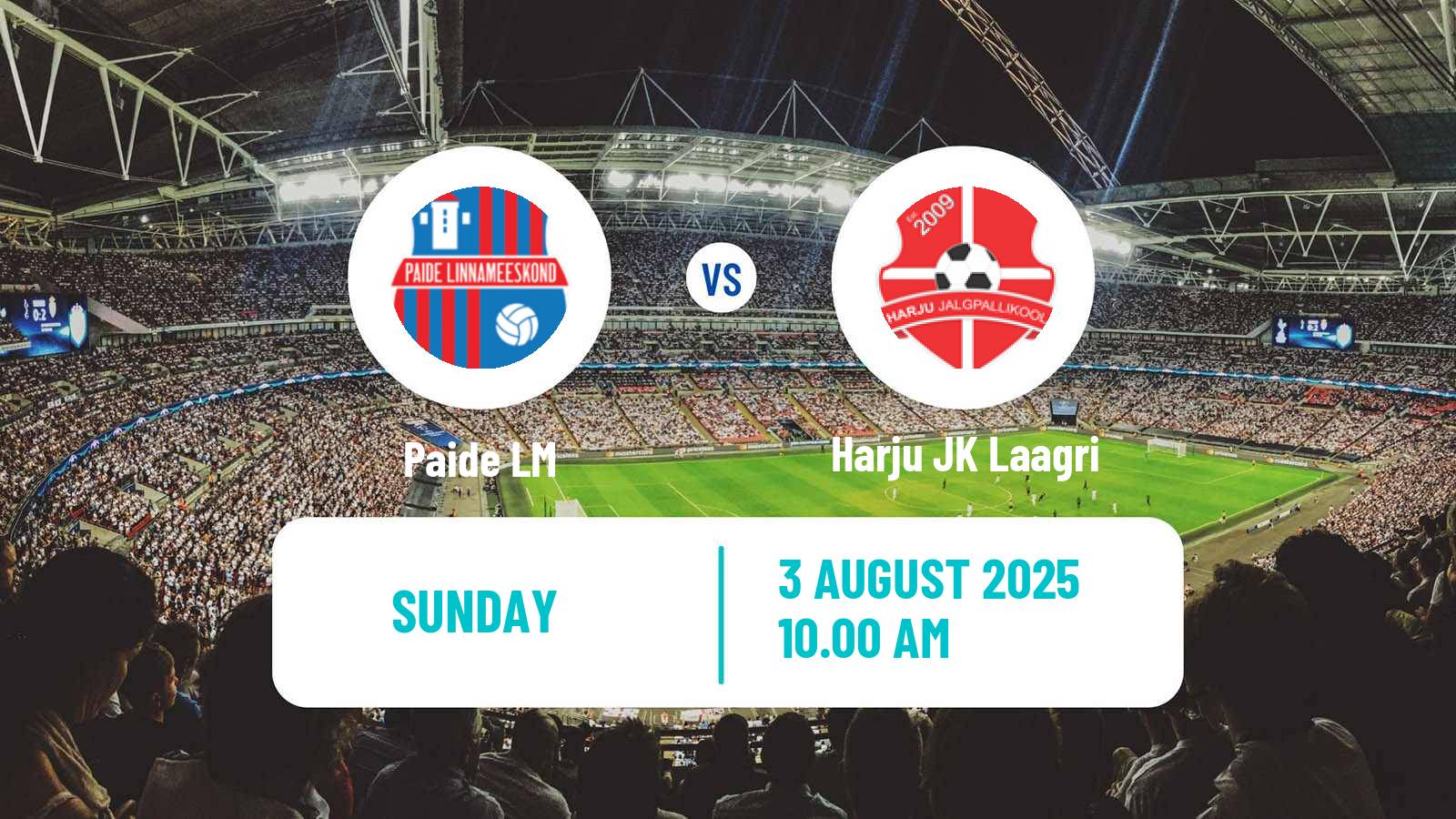 Soccer Estonian Meistriliiga Paide LM - Harju JK Laagri