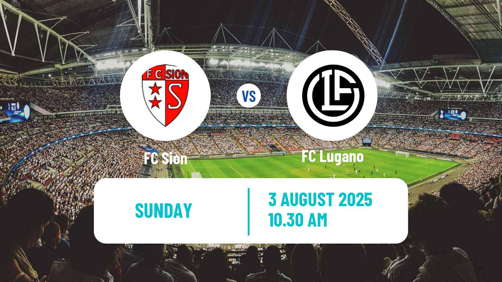 Soccer Swiss Super League Sion - Lugano