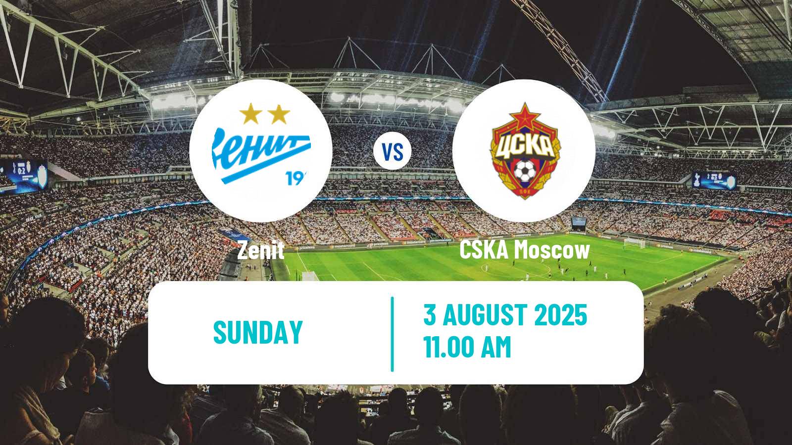 Soccer Russian Premier League Zenit - CSKA Moscow
